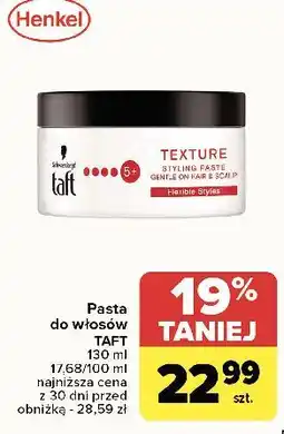 Carrefour Pasta do włosów texture Taft Looks oferta