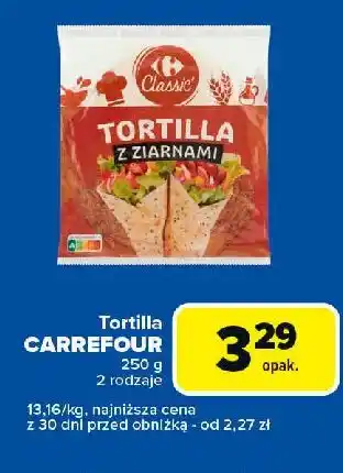 Carrefour Express Tortilla z ziarnami Carrefour Classic oferta