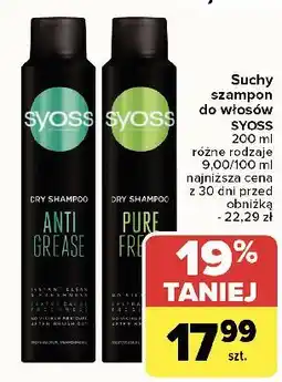 Carrefour Suchy szampon do włosów Syoss Pure Fresh oferta