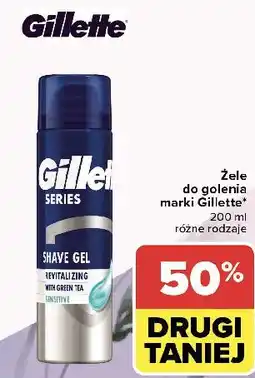 Carrefour Żel do golenia sensitive Gillette Series oferta