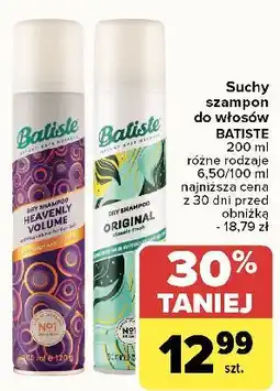 Carrefour Szampon do włosów suchy heavenly volume Batiste Dry Shampoo oferta