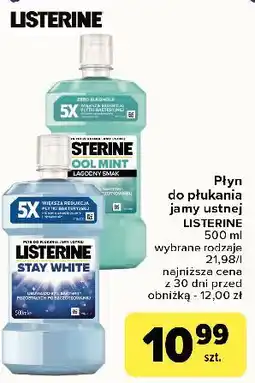 Carrefour Płyn do płukania ust Listerine Stay White oferta