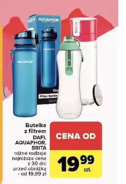 Carrefour Butelka filtrująca wodę 600 ml różowa Brita Fill&Go Vital oferta