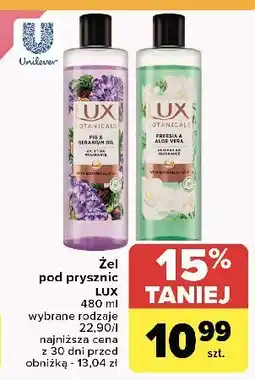 Carrefour Żel pod prysznic freesia & aloe vera Lux Botanicals oferta