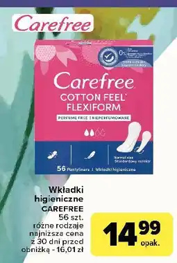 Carrefour Wkładki flexiform Carefree oferta