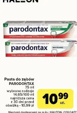 Carrefour Pasta do zębów Parodontax Fluoride oferta