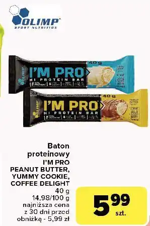 Carrefour Baton proteinowy coffee delight Olimp I'm Pro oferta