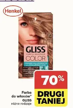 Carrefour Krem koloryzujący do włosów 8-16 naturalny popielaty blond Gliss Kur Care & Moisture Color oferta