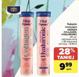 Carrefour Tabletki musujące active hyaluronic Kruger Vital Power oferta