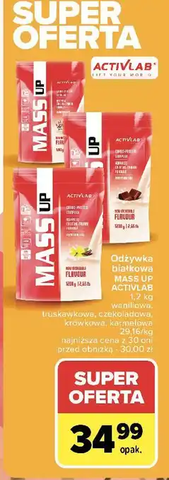 Carrefour Odżywka mass up krówka Activlab oferta