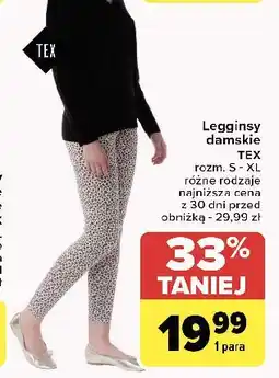 Carrefour Legginsy damskie s-xl Tex oferta