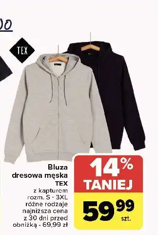 Carrefour Bluza męska s-3xl Tex oferta