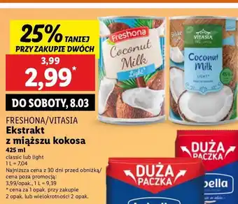 Lidl Mleczko kokosowe Freshona oferta