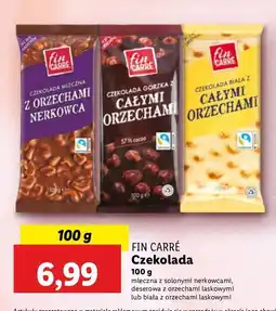 Lidl Czekolada gorzka z całymi orzechami laskowymi Fin carre oferta