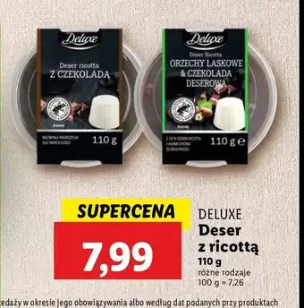 Lidl Deser ricotta czekoladowy Deluxe oferta