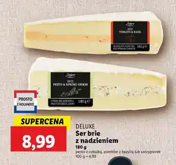 Lidl Ser brie z pesto z bazylii i cebulą dymką Deluxe oferta