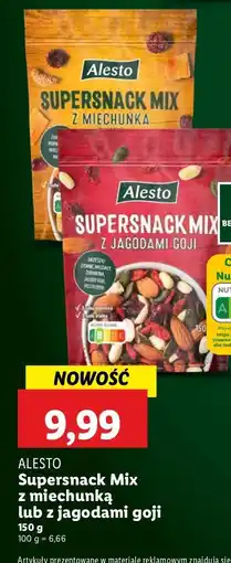 Lidl Supersnack mix z jagodami goji Alesto oferta