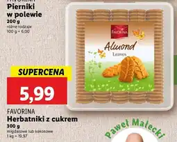 Lidl Herbatniki migdałowe Favorina oferta