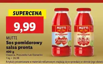 Lidl Sos salsa z pomidorów pizzutello Mutti oferta