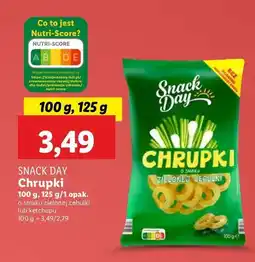 Lidl Chrupki o smaku zielonej cebulki Snack day oferta