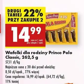 Biedronka Wafelek classic Prince polo family oferta