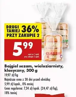 Biedronka Bajgle pszenne Smashed oferta