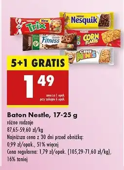 Biedronka Baton z czekoladą Nestle fitness oferta