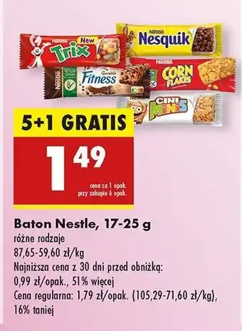 Biedronka Baton z czekoladą Nestle fitness oferta