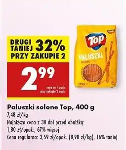 Biedronka Paluszki solone Top pub Top (biedronka) oferta