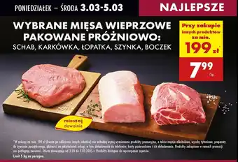 Biedronka Boczek wieprzowy bez kości i skóry Kraina mięs oferta