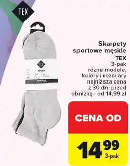 Carrefour Skarpety sportowe TEX oferta