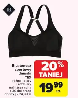 Carrefour Biustonosz sportowy TEX oferta