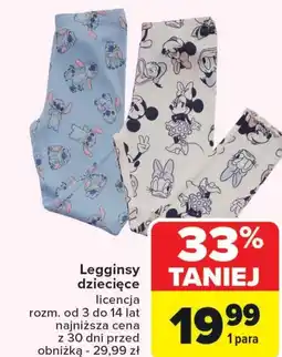 Carrefour Legginsy dziecięce S! oferta