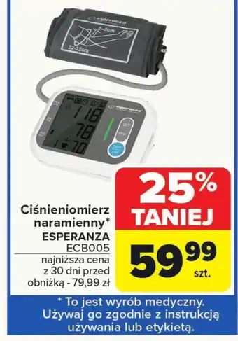 Carrefour Ciśnieniomierz Esperanza oferta