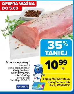 Carrefour Schab wieprzowy Carrefour oferta