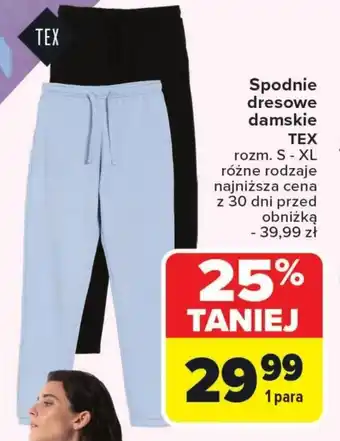 Carrefour Spodnie dresowe TEX oferta