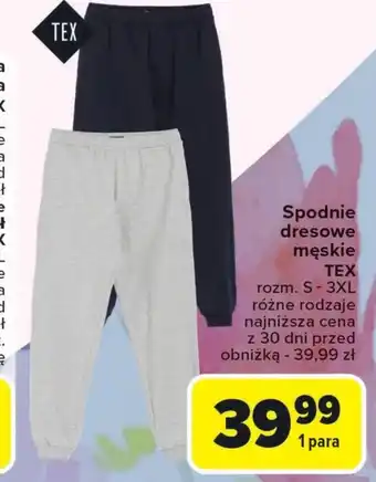 Carrefour Spodnie dresowe TEX oferta