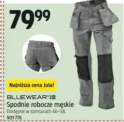 Jula Spodnie robocze męskie Bluewear oferta