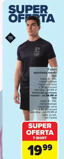 Carrefour T-shirt męski TEX oferta