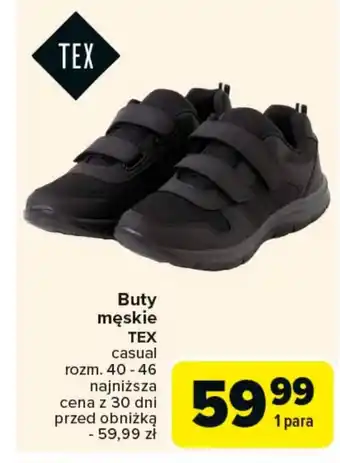 Carrefour Buty męskie TEX oferta