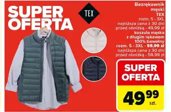 Carrefour Bezrękawnik męski TEX oferta