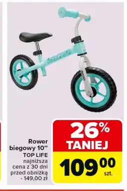 Carrefour Rower biegowy Top Life oferta