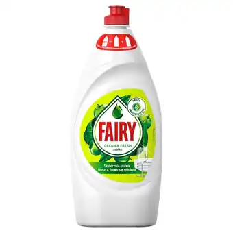 Carrefour Fairy Clean & Fresh Jabłko Płyn do mycia naczyń zapewniający lśniąco czyste naczynia 900ml oferta