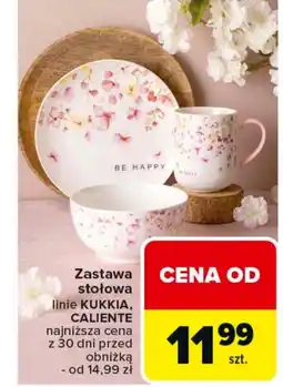 Carrefour Zastawa stołowa Happy oferta