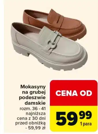 Carrefour Mokasyny damskie oferta