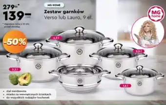 Biedronka Zestaw garnków MG Home oferta