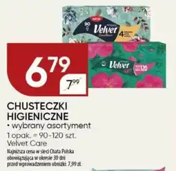 Chata Polska Chusteczki higieniczne velvet care oferta