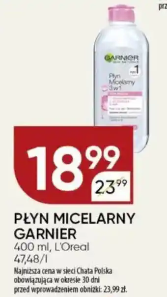 Chata Polska Podkłady higieniczne płyn micelarny garnier l'oreal oferta