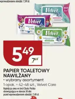 Chata Polska Papier toaletowy nawilżany velvet care oferta