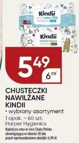 Chata Polska Chusteczki nawilżane kindii harper hygienics oferta